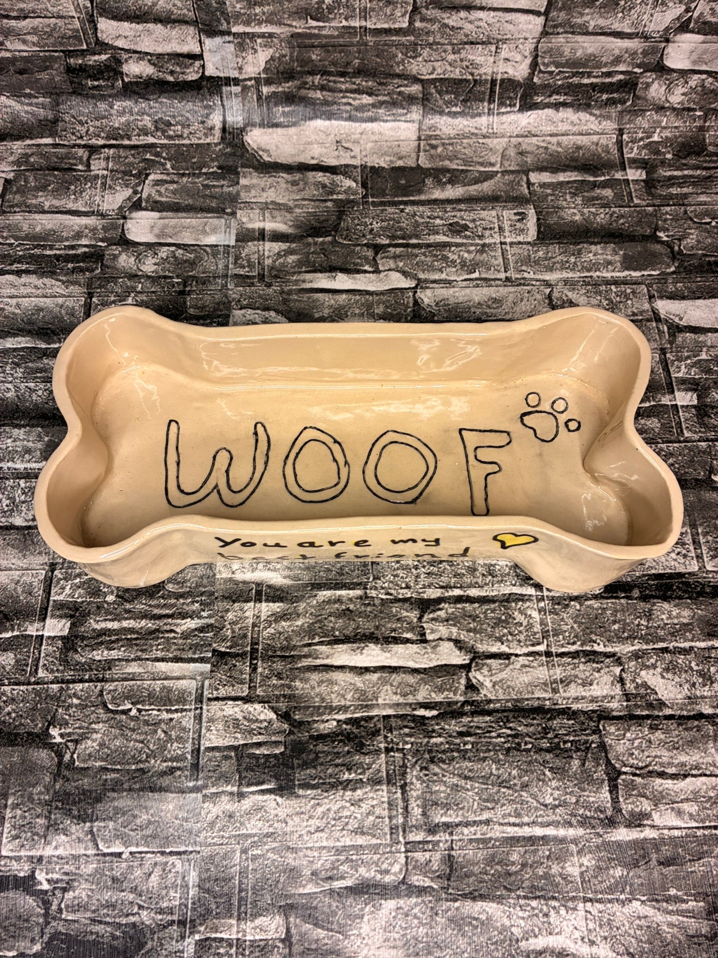 “WOOF” Bone Bowl