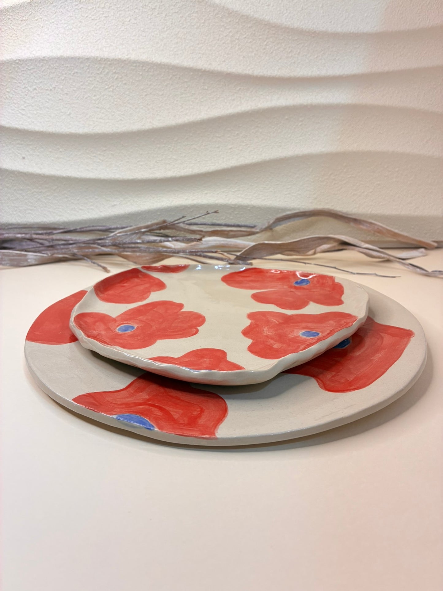 Red Petal Plate