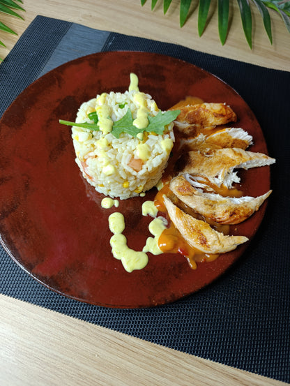 Crimson Earth Dinner Plate