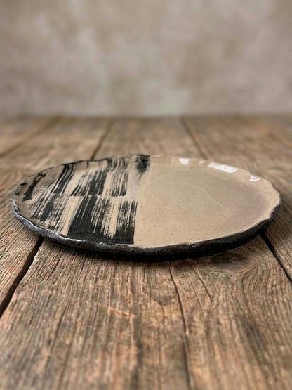 Brush stroke Large Plate