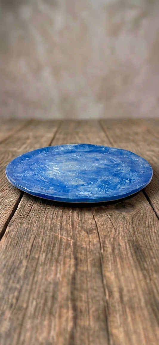 Blue Brush Plate