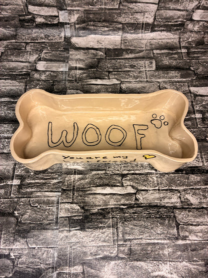 “WOOF” Bone Bowl