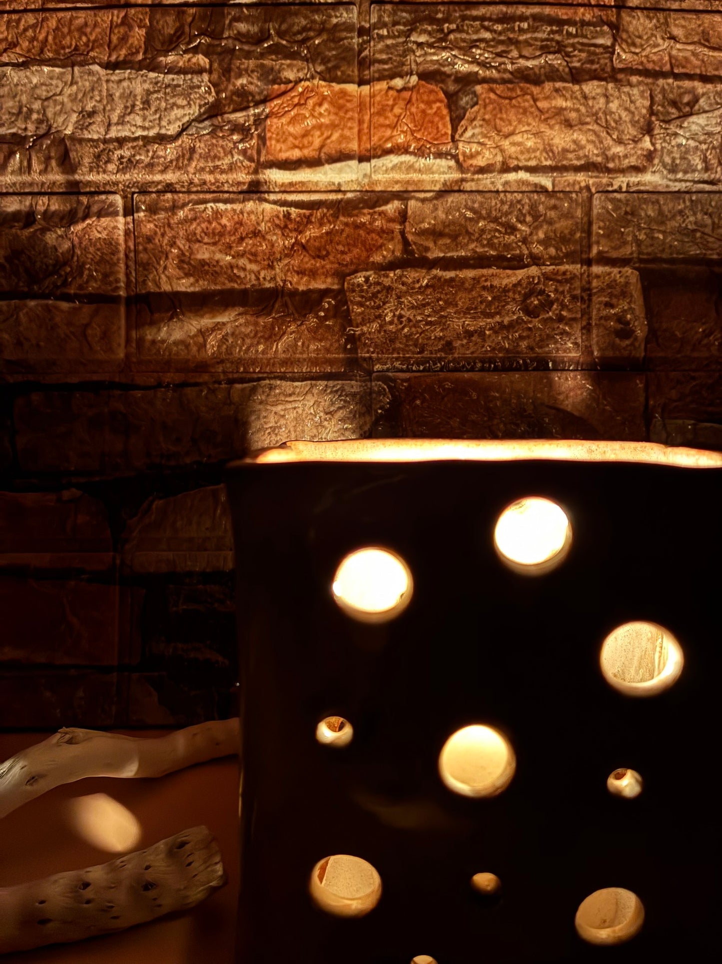 Patterned Candle Vase