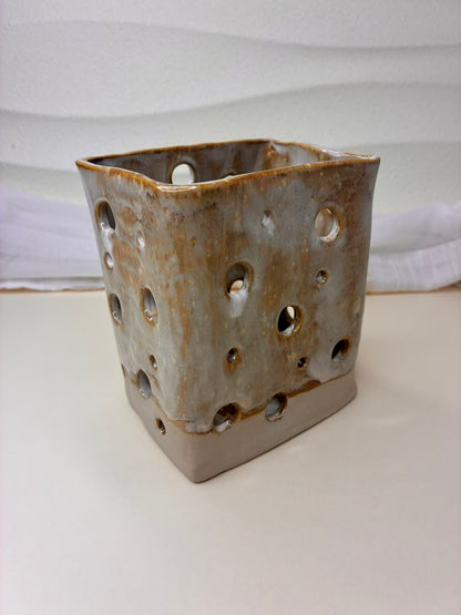 Patterned Candle Vase