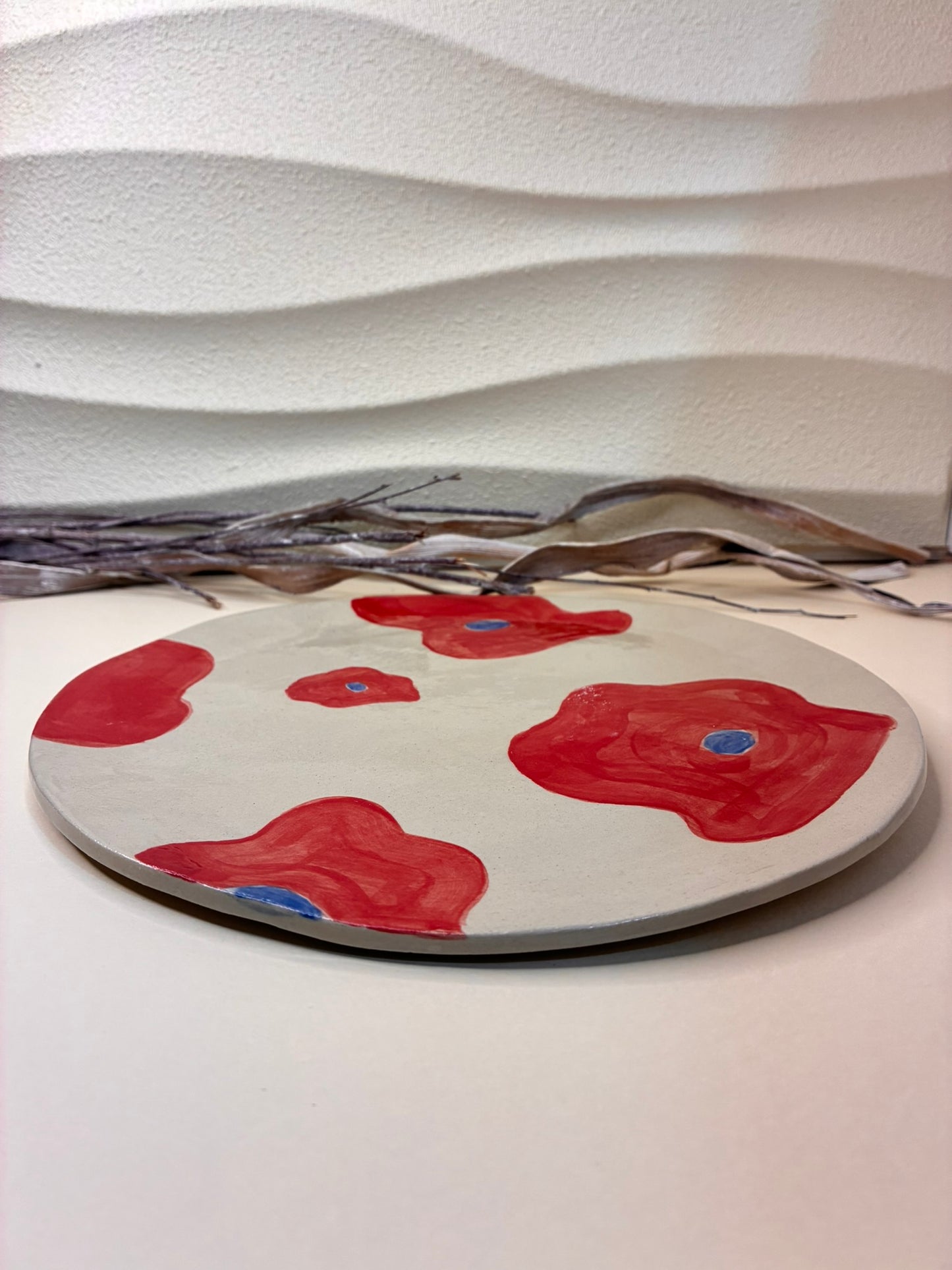 Red Petal Plate
